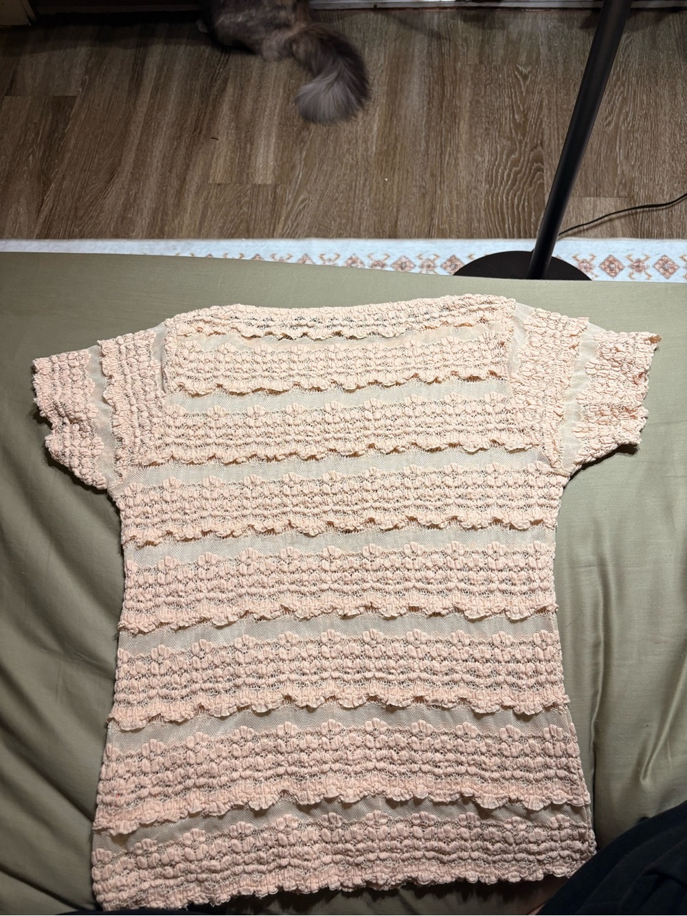 Free People
 Ruffled Textured Top - Picture 2 of 4